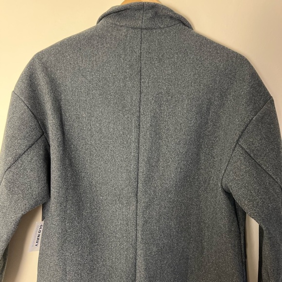 OLD NAVY Womens Long Line Cardigan Green PeaCoat Small Flat Front Winter Warm - Picture 12 of 16